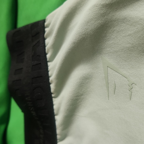 Gymshark Ladies XXL Leggings Green w/Blk Waist - Picture 4 of 9